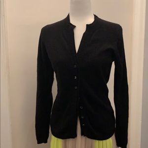 Les Copains black 100% cashmere cardigan